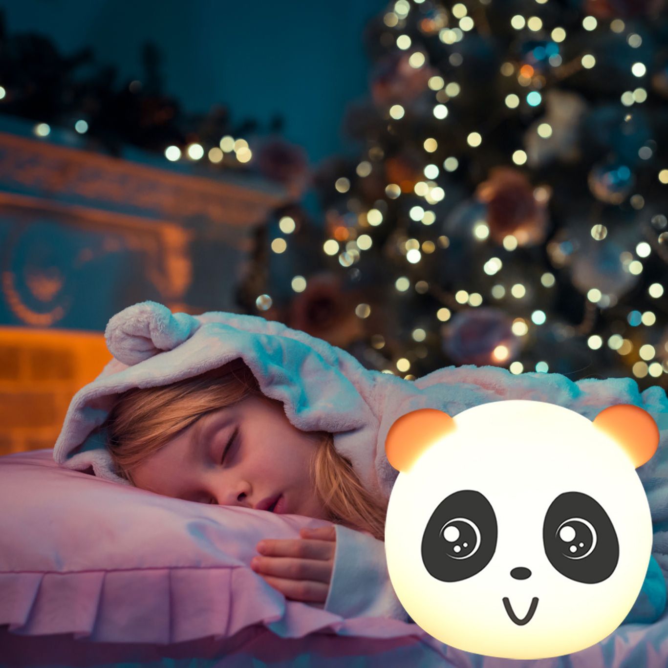 Children's Cute Animal Night Light, 7-Color Color Changing LED Night Light, Silicone Bear Baby Night Light — image 2