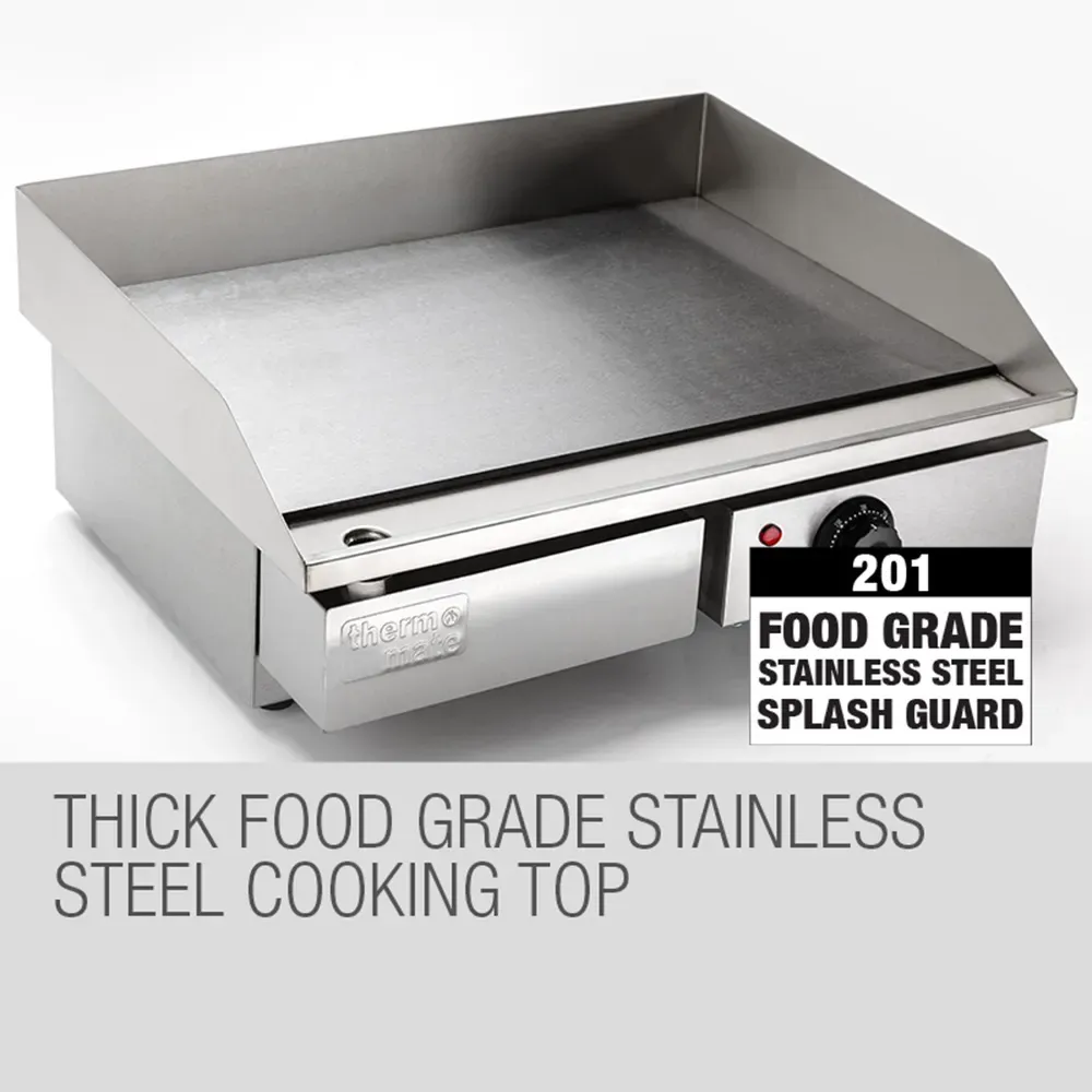 THERMOMATE Electric Griddle Grill BBQ Hot Plate Commercial Stainless Steel โ image 5