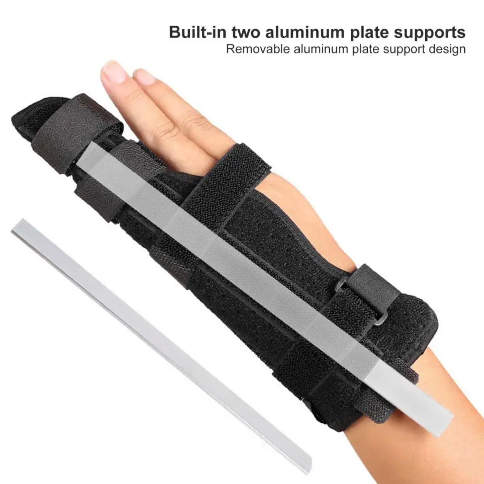 Finger anti sprain fixed strap, little finger, ring finger, double finger support splint, aluminum plate, breathable hand strap โ image 5