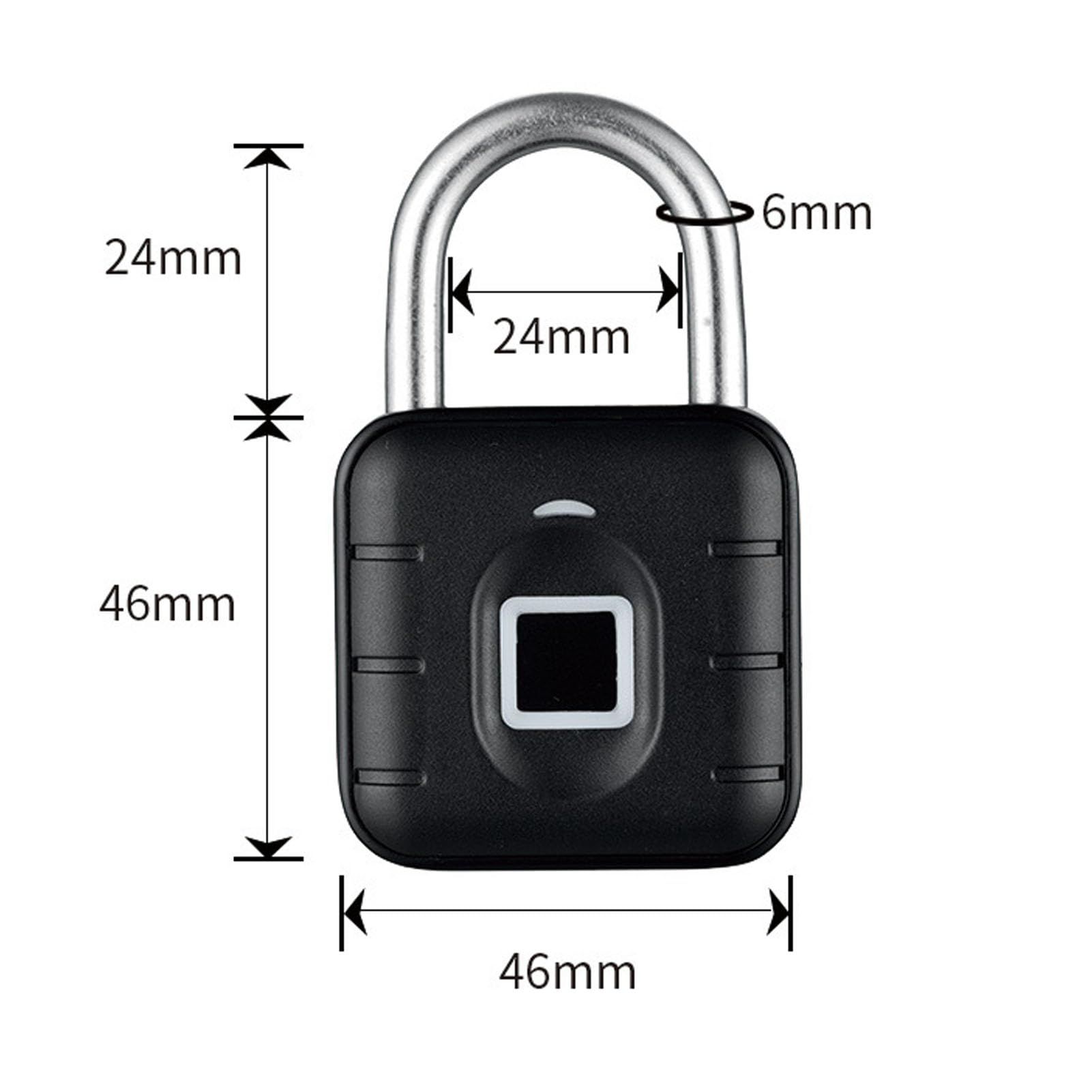 Fingerprint Lock Biometric Smart Keyless Locker Small Rainproof for Bags for bags, suitcases, cabinets, warehouse doors โ image 2