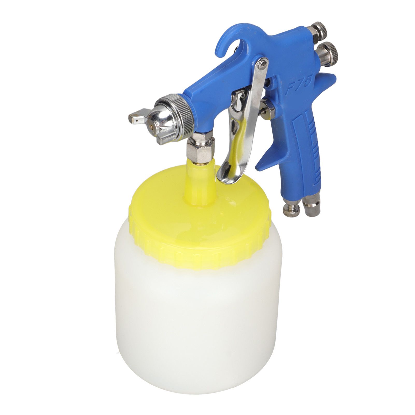 F 75 1.5mm Paint Sprayer Hydrocone Type Stainless Steel Air Varnish Sprayer for Automotive Industrial Blue โ image 5