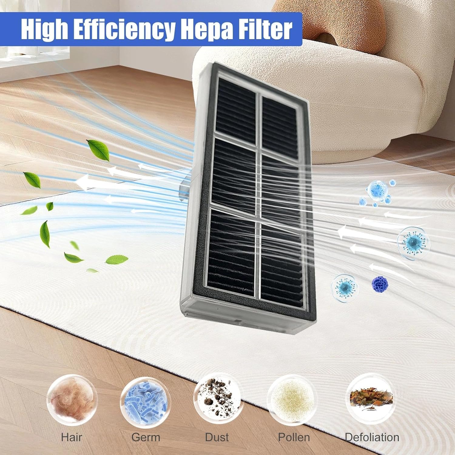 Replacement Parts Kits for Dreame L10s Ultra Gen 2/ L10s Pro Ultra Heat/ X30 Ultra/Mova E30 Ultra Vacuum Cleaners 1 Brush Roll 4 Side Brushes 4 Mops 4 Filters — image 4