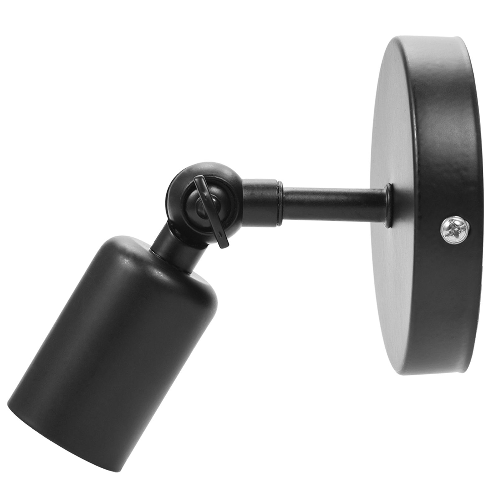 Retro Style Wall Sconce Bar Coffee Shop Corridor Lamp Holder with E27 Light Socket(Black) — image 4