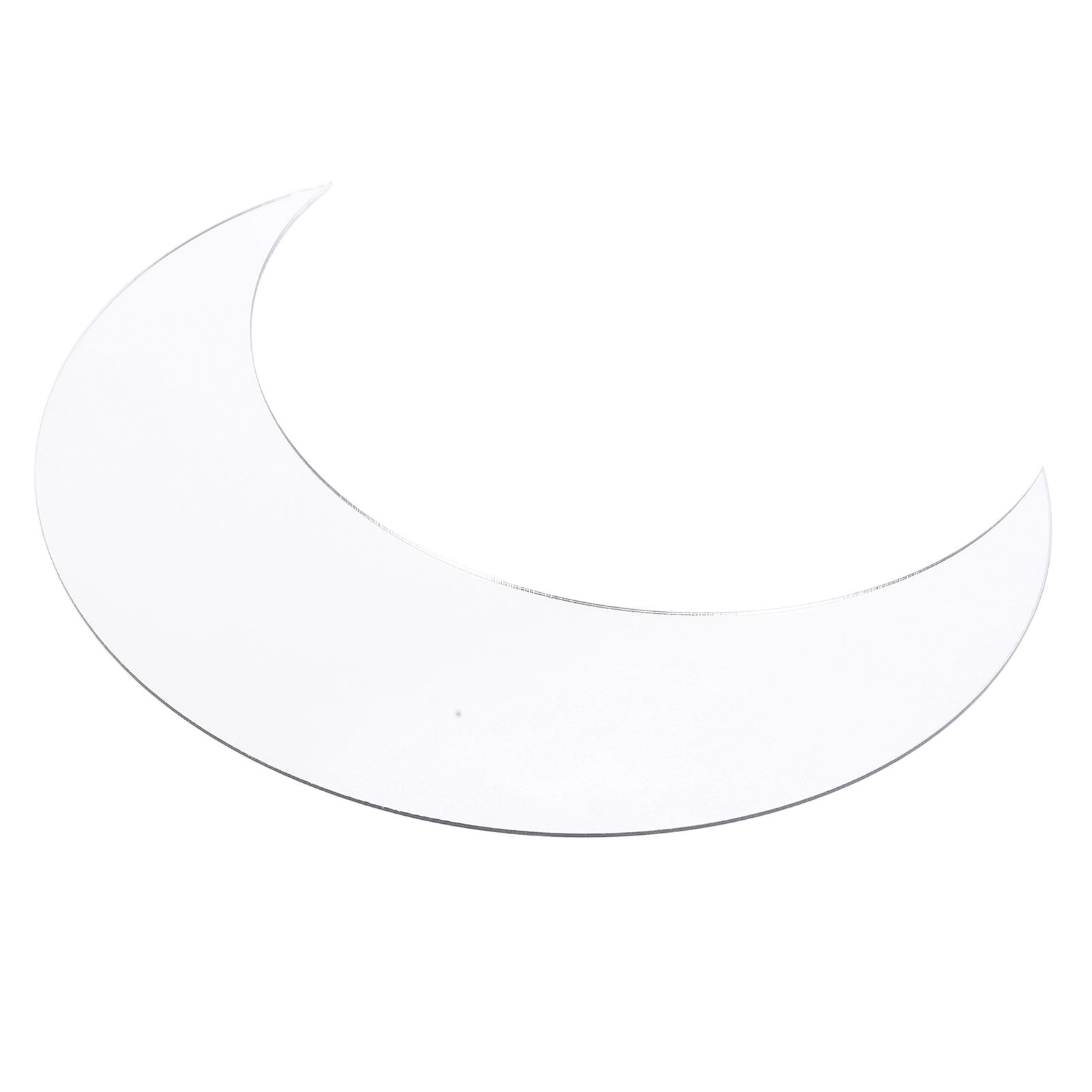 Moon Shape Mirror Wall Sticker Acrylic Decorative Background Decal for Home Office CorridorSilver โ image 2