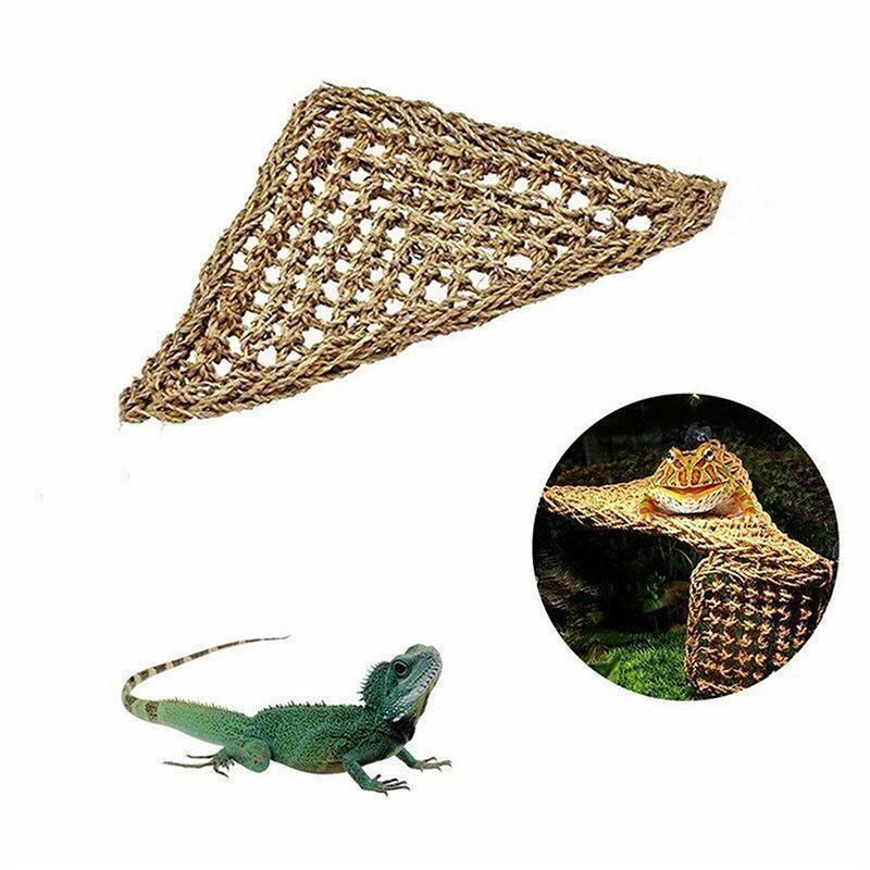 Comfortable and Natural Straw Reptile Bed Hammock for Basking and Relaxation - 20*20*28CM β image 6