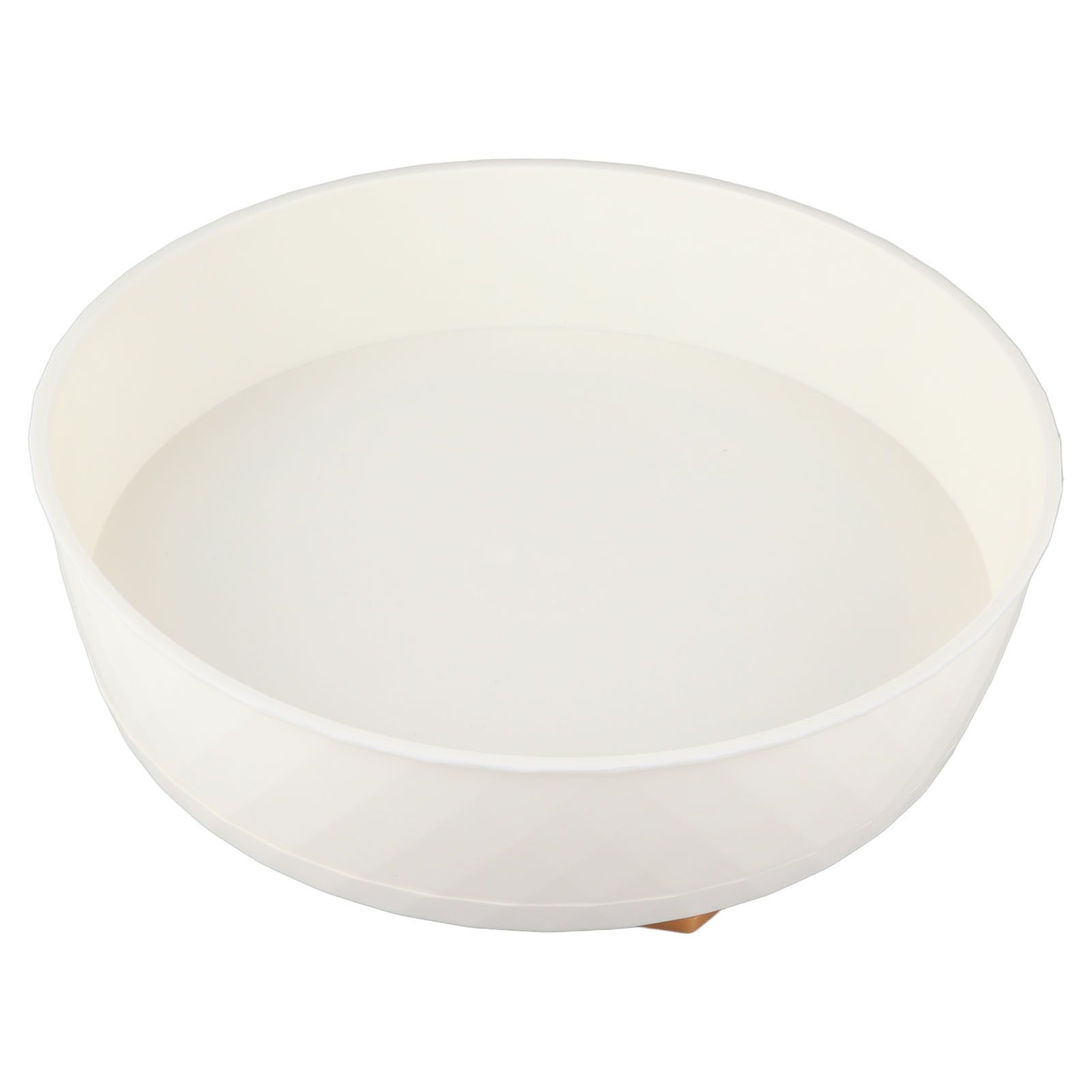 Kitchen Turntable Spin Round Tray 360 Degrees Rotating Non Skid Multifunctional Spice Organizer for Cabinet Pantry Refrigerator Countertop White โ image 2