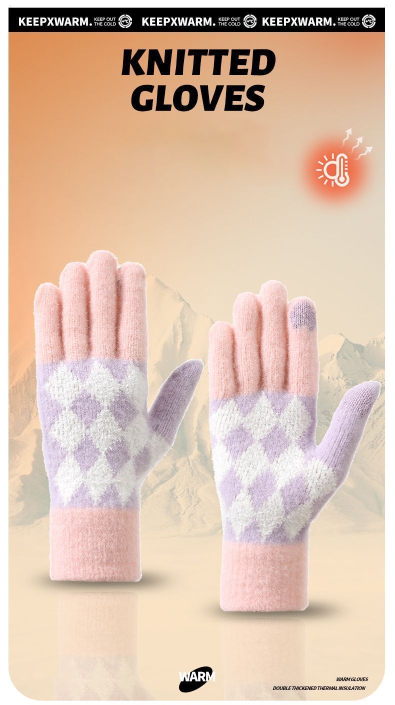 2Pcs Touchscreen Knitted Gloves 01 โ image 3