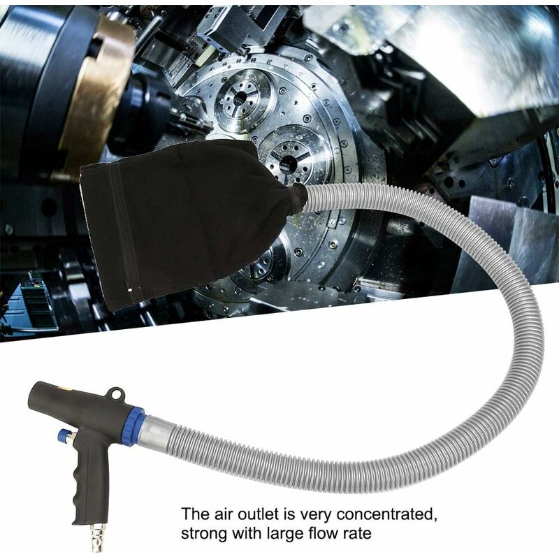 Pneumatic Vacuum Gun Air Blower and Suction Kit with Bags Tubes Accessories — image 4