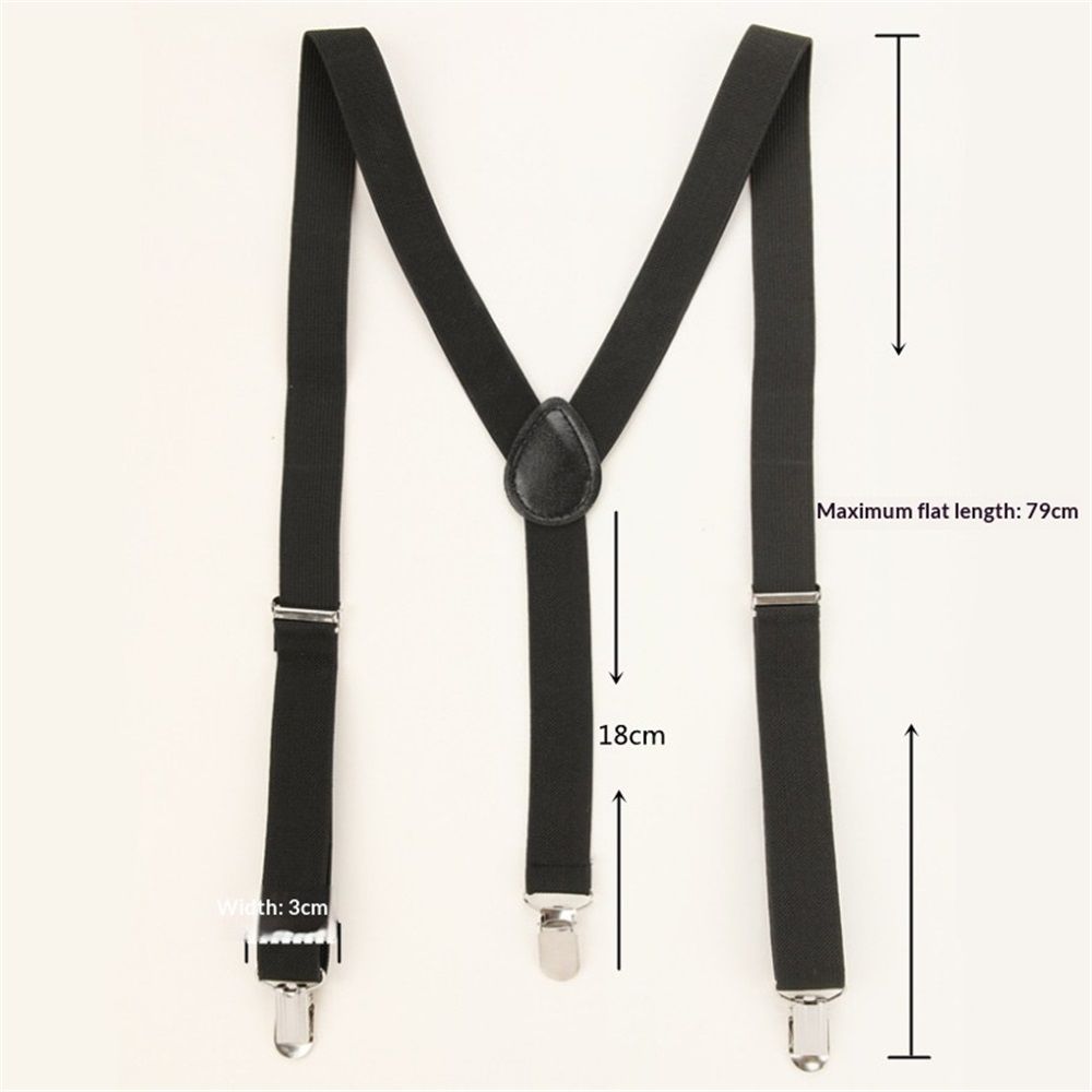 2 pack Women's Suspenders Clips Adjustable Elastic Band Y Shaped Suspender, Suspender with 3 Strong Clips Adjustable Braces (red) โ image 5