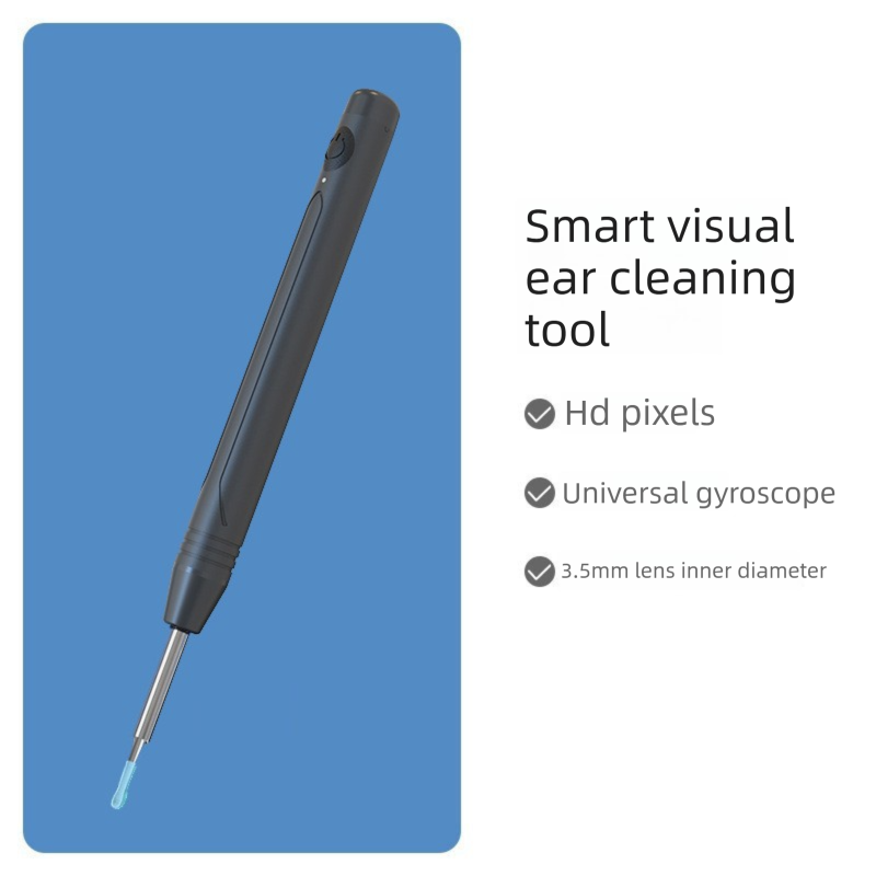 Smart Visual Ear Wax Removal Tool with HD Camera WiFi Wireless Otoscope Ear Cleaner 3.5mm Ultra Slim Lens for iPhone Android Green — image 3