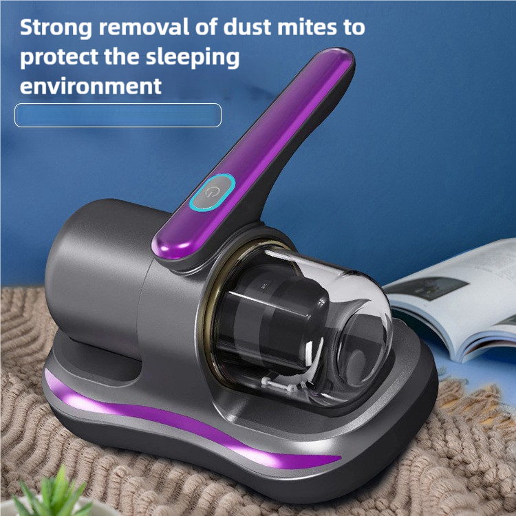Blue Handheld Dust Mite Vacuum Cleaner - Cordless, High Suction Power, USB Rechargeable โ image 2