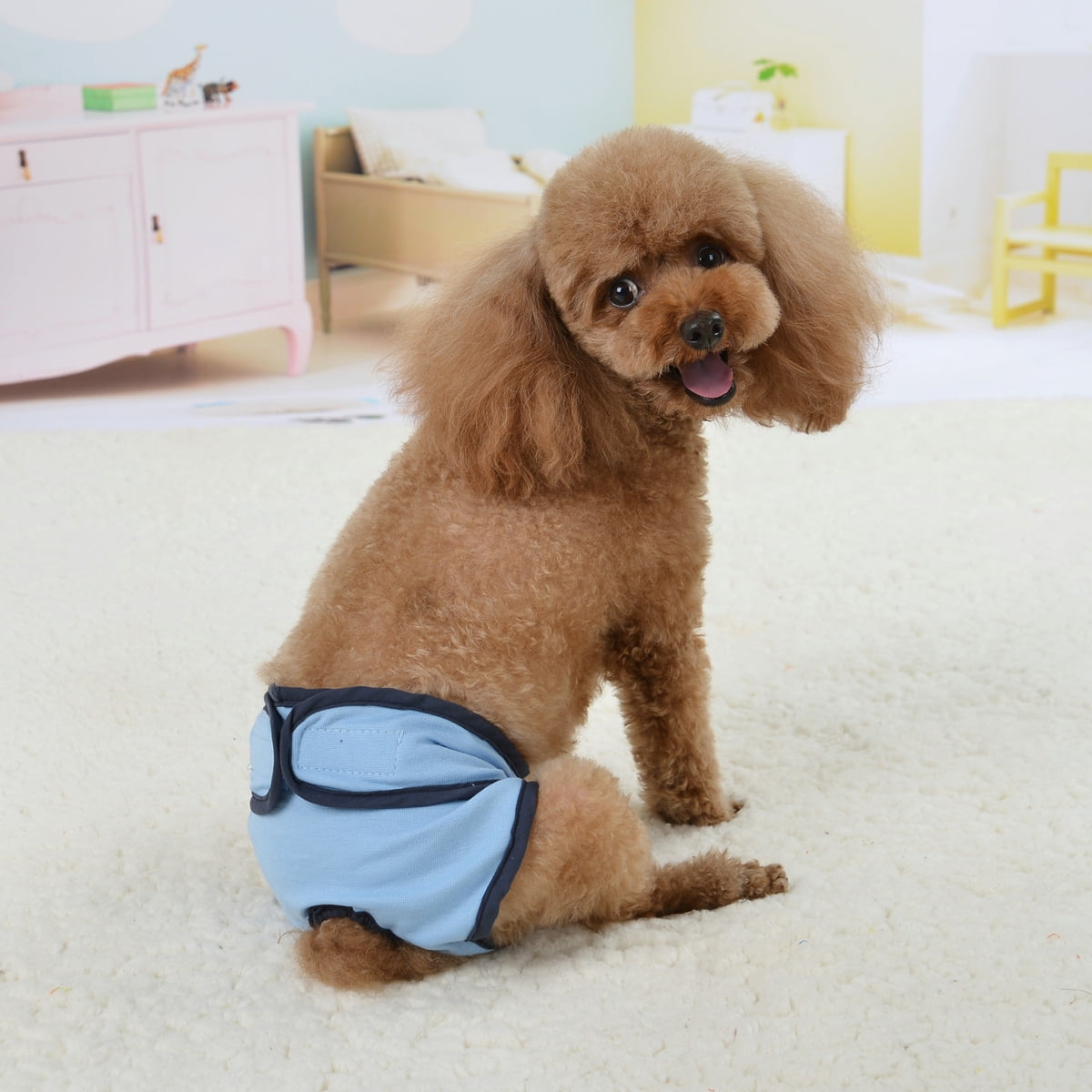Comfortable Dog Underwear Dog Diapers Pants Male Female to Put On/Off Breathable Physiological Pants Reusable Sanitary Panties for Small to Large Dogs Pet — image 6