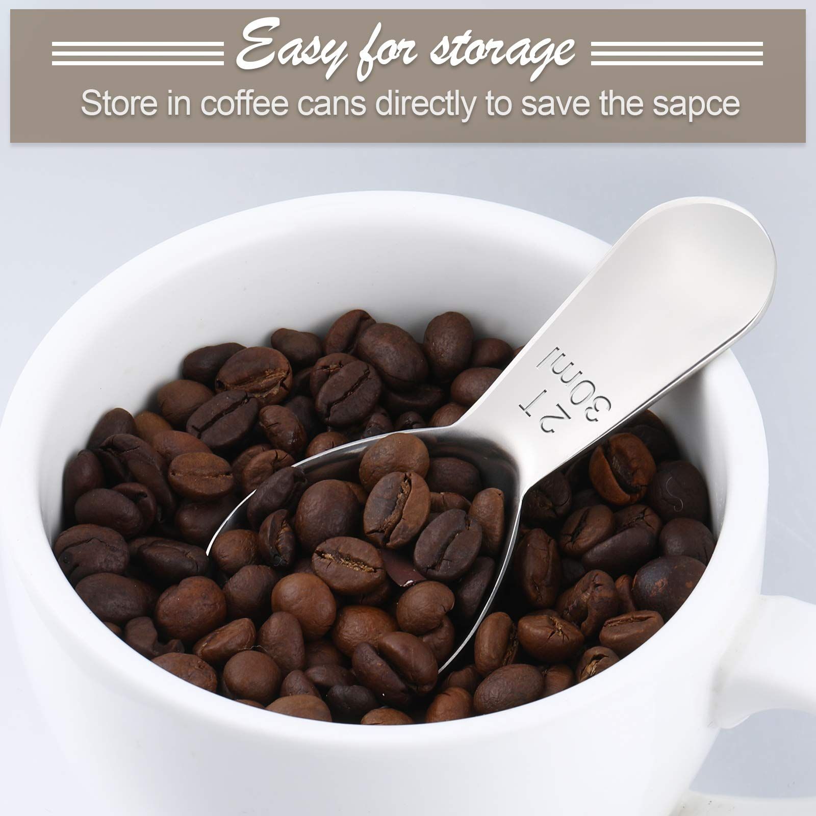 Coffee spoon 304 stainless steel spoon with scale measuring spoon Milk powder spoon Seasoning spoon Measuring spoon โ image 4