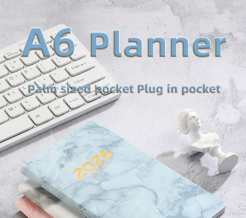 Pocket diary 2026 - A6 diary - Weekly planner - Yearly planner - Organizer - Planner book - 2026 diary for women - School diary - Weekly diary - Compact Diary โ image 2