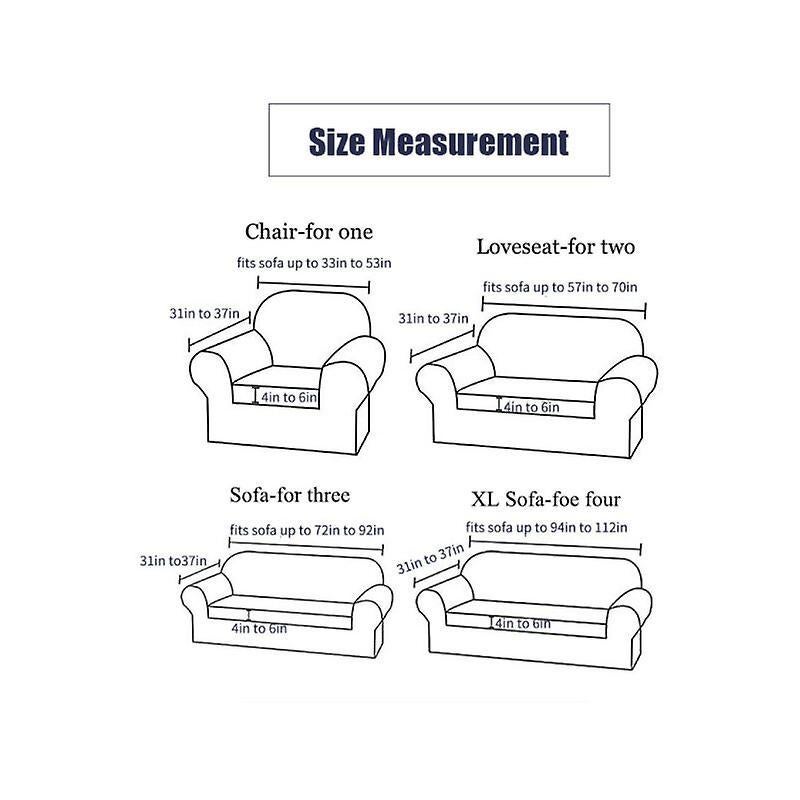 2 Seater Stretch Sofa Cover with Armrests 145-185cm โ image 4