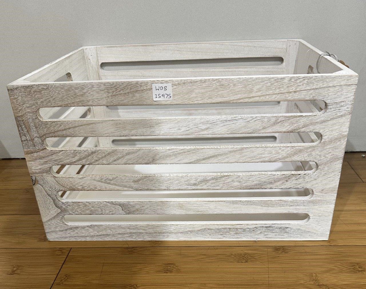 Wood Crates White Wash 40x22cm โ image 2