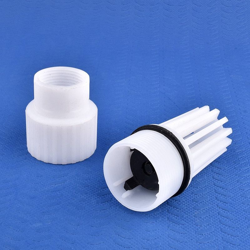 Self-Priming PVC Plastic Check Valve with Filter Mesh - Automatic Backflow Prevention for Sump Pumps, Well Pumps & Irrigation Systems - Durable Threaded Inlet — image 4