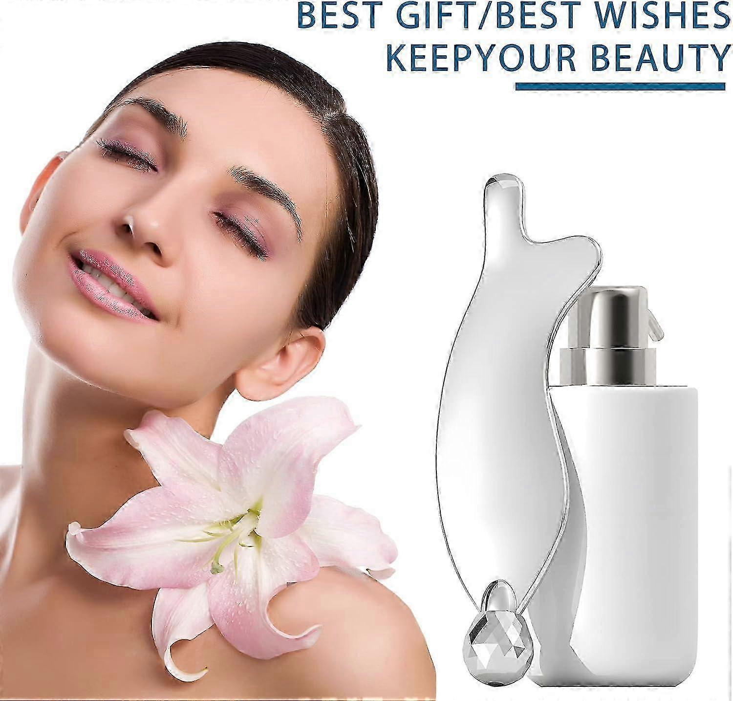 Portable 3D Alloy Fish-Shaped Roller Guasha Tool, Body Massage Device - M โ image 3