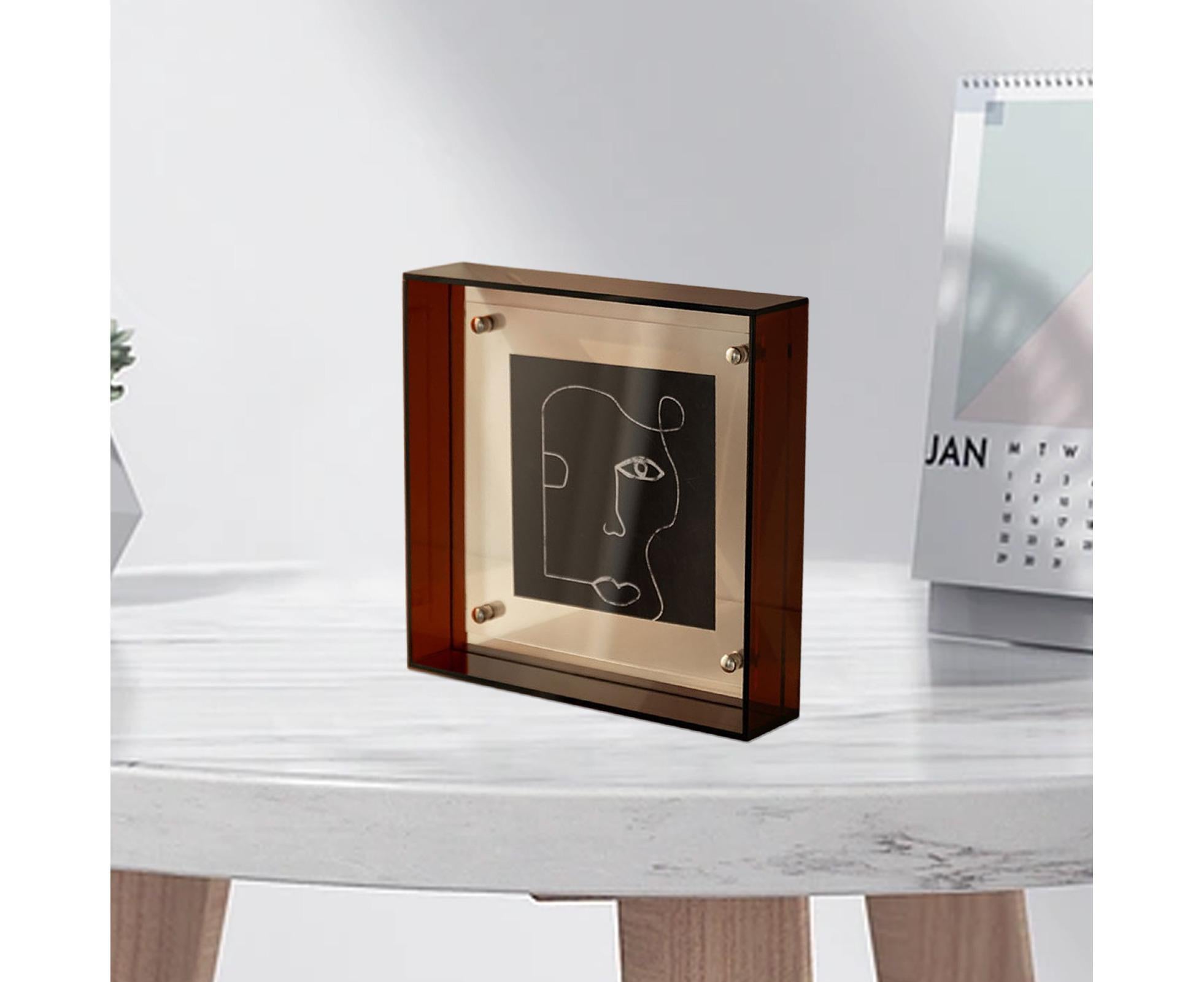Dazzling Acrylic Photo Frame Ornaments Printing And Framing Creative Picture Frame Display DIY Wash Photos Home Decor - Coffee โ image 5