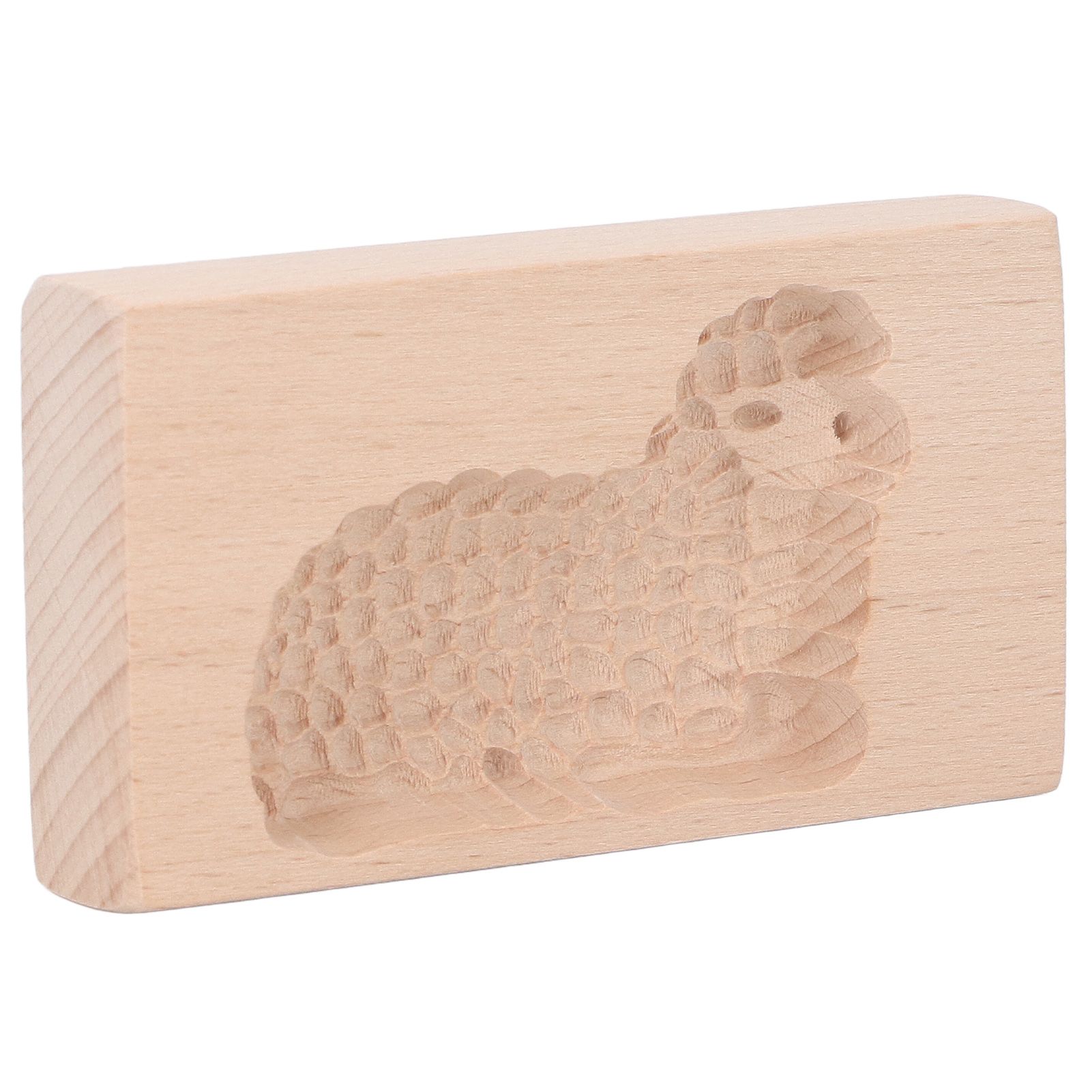 Animal Cookie Mold Lovely Vivid Wooden Biscuit Press Stamp Easy Demoulding Smoothly Cookie Mold Lamb — image 4