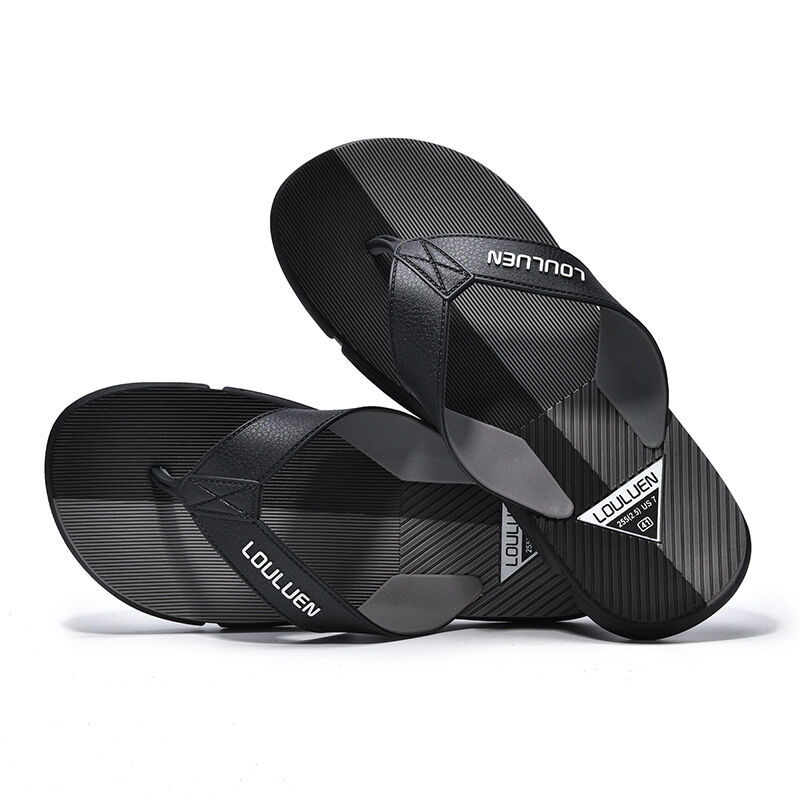 Men's Flip Flops with EVA-PVC Dual Sole, Grey for Comfort & Slip-Resistance(39) โ image 5