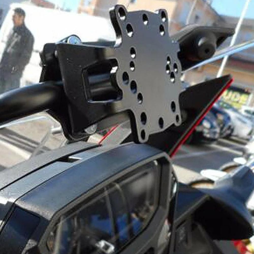 Motorcycle Navigation Bracket Mobile Phone Gps Plate Bracket Phone Holder For Tenere 700 Tenere 700, Metal material, Black Color — image 2
