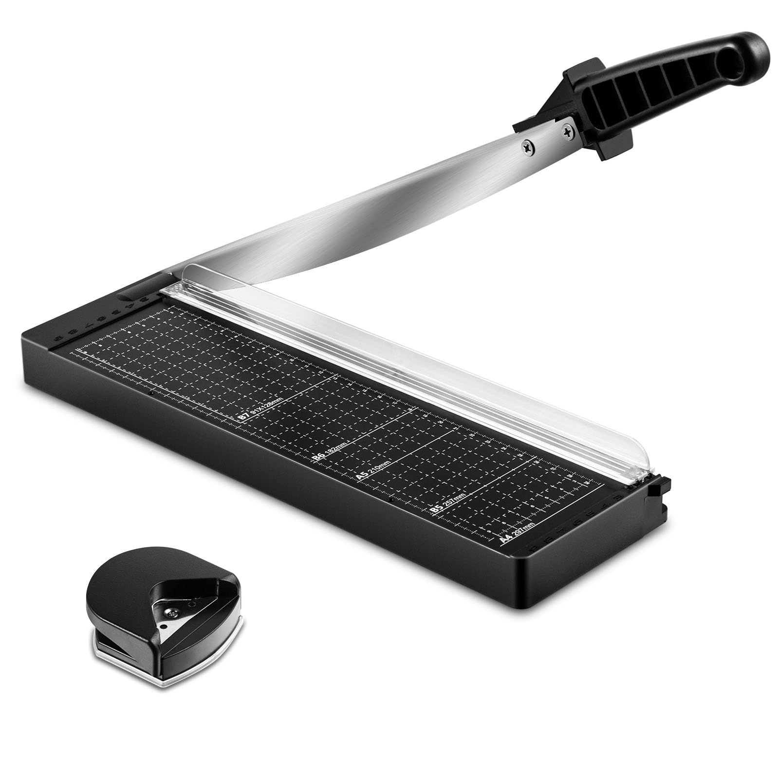 Guillotine Paper Cutter with Sheet Capacity, Heavy Duty Paper Cutter for, Paper Trimmer for Crafting, Classroom and Office
