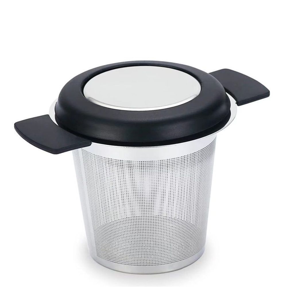 2 Pack Extra Fine Mesh Tea Strainers for Loose Tea Single Cup, 304 Stainless Steel and Food Grade Silicone Loose Leaf Tea Steeper Tea Strainers & Filters for — image 2