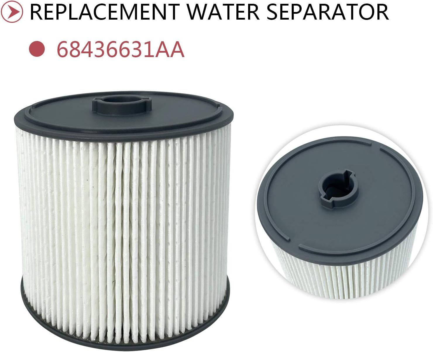 Diesel Fuel Filter and Water Separator Set, 68157291AA and 68436631AA Replacement for 2019-2021 Dodge Ram 6.7L Cummins Trucks โ image 3