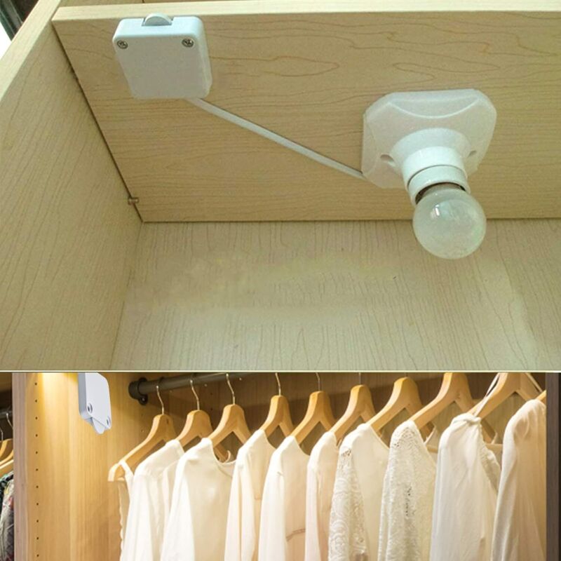 2 Piece Door Cabinet Switch Automatic Light Switch For Closets, White — image 3