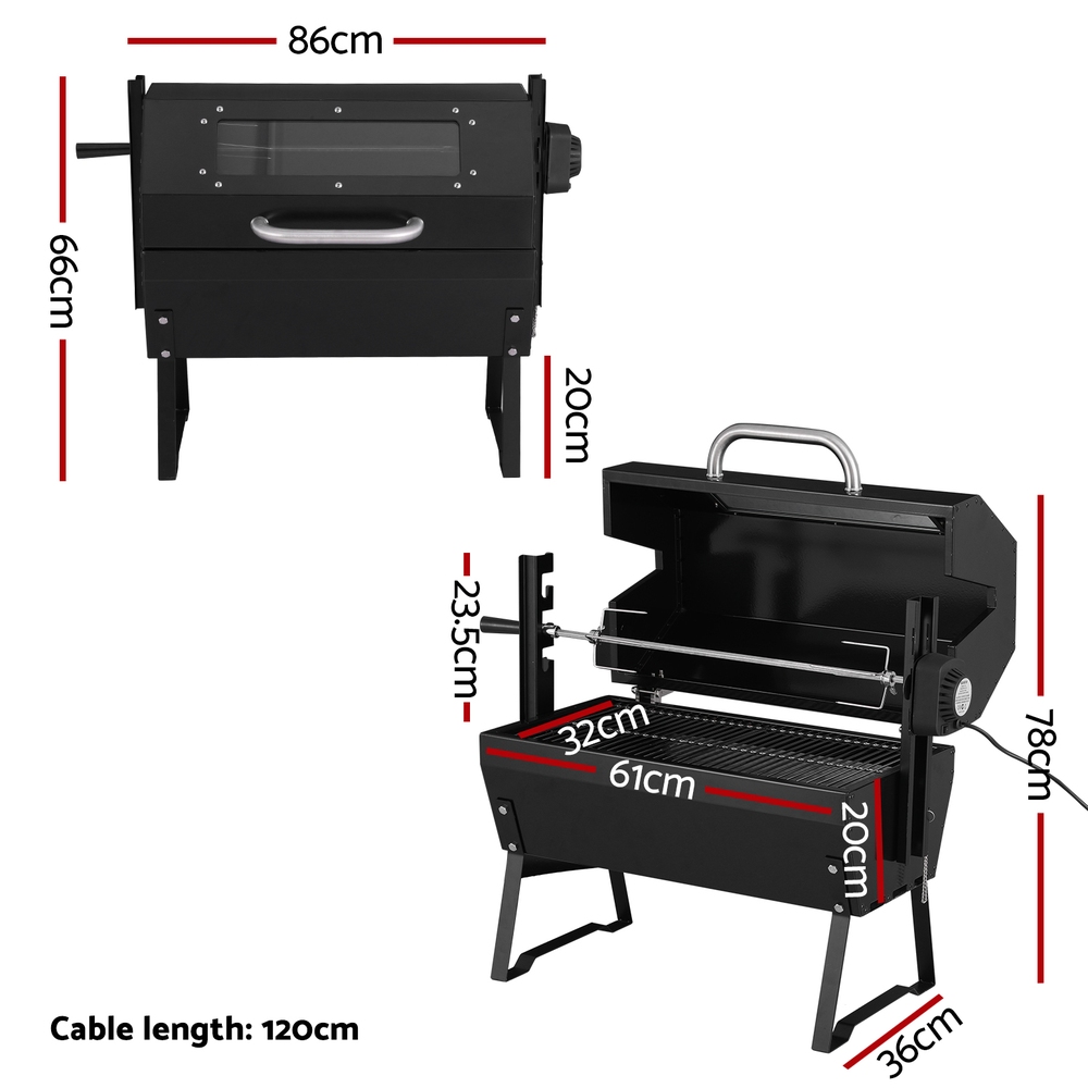 Grillz BBQ Grill Charcoal Electric Smoker Roaster — image 2