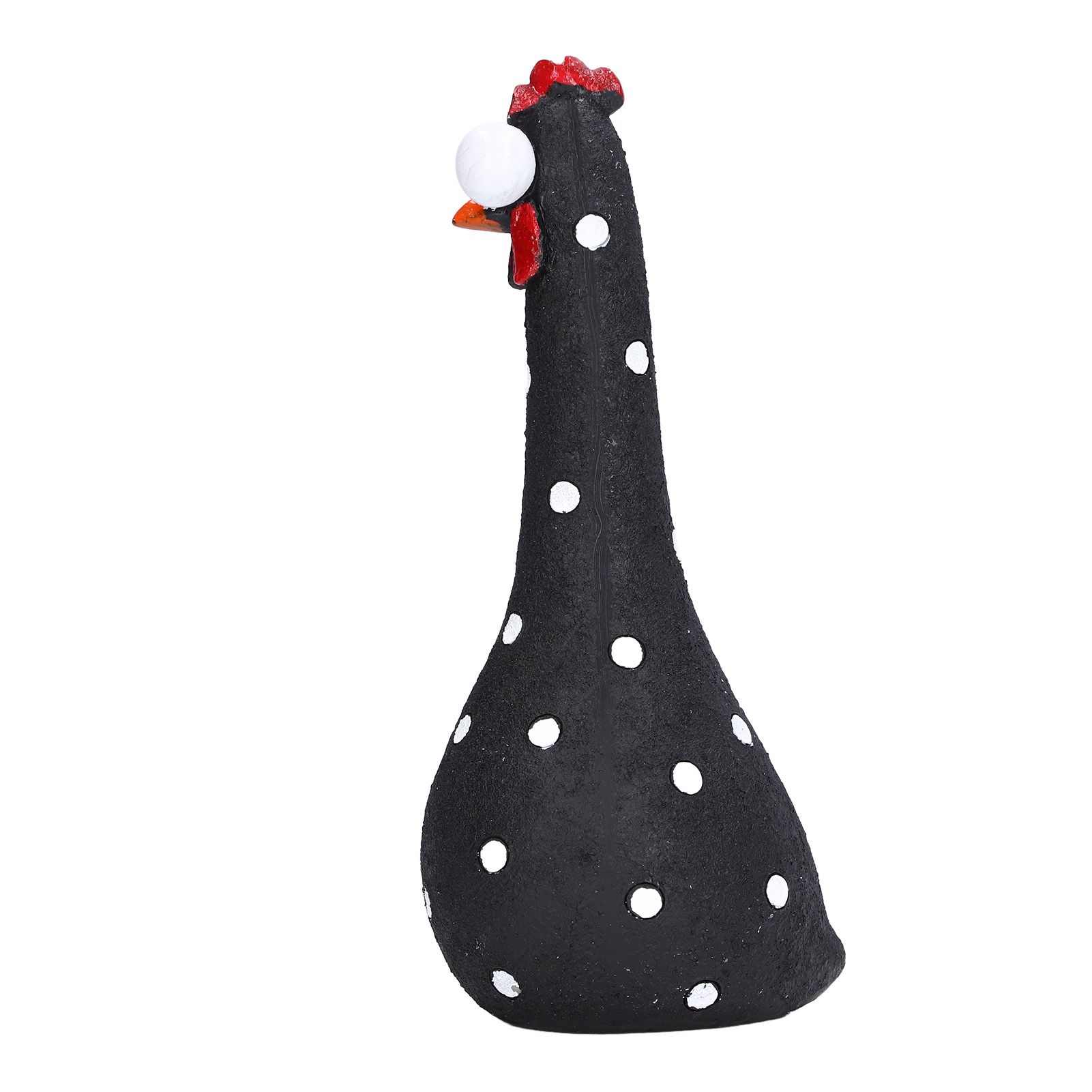Chicken Statue Long Neck Microlandschaft Hand Crafted Resin Animal Garden Statues for Garden Yard Art DecorationBlack โ image 4