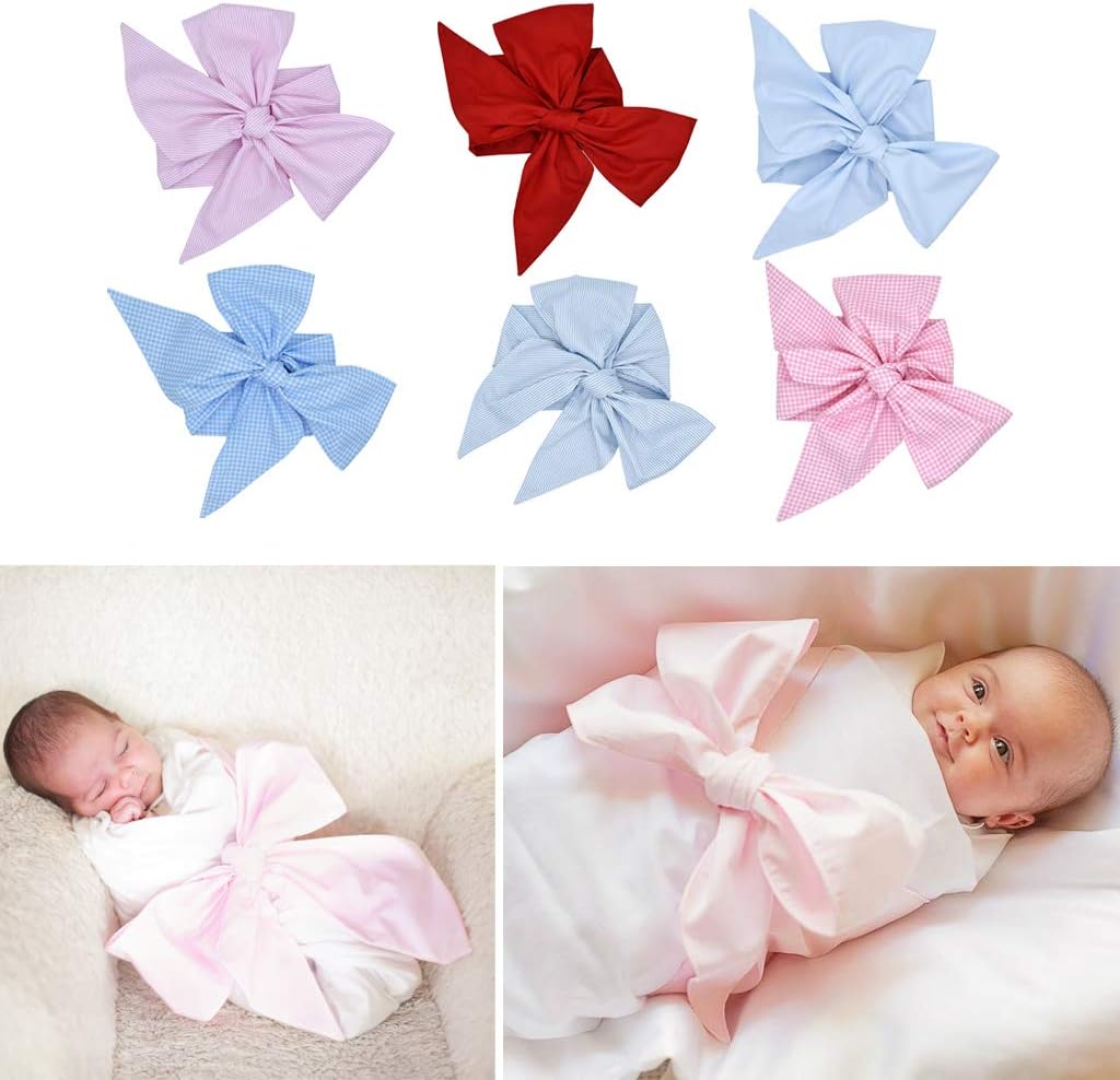 Newborn Swaddle Sash Maternity Bow Sash Baby Swaddle Photography Shoot Prop - 4# β image 2