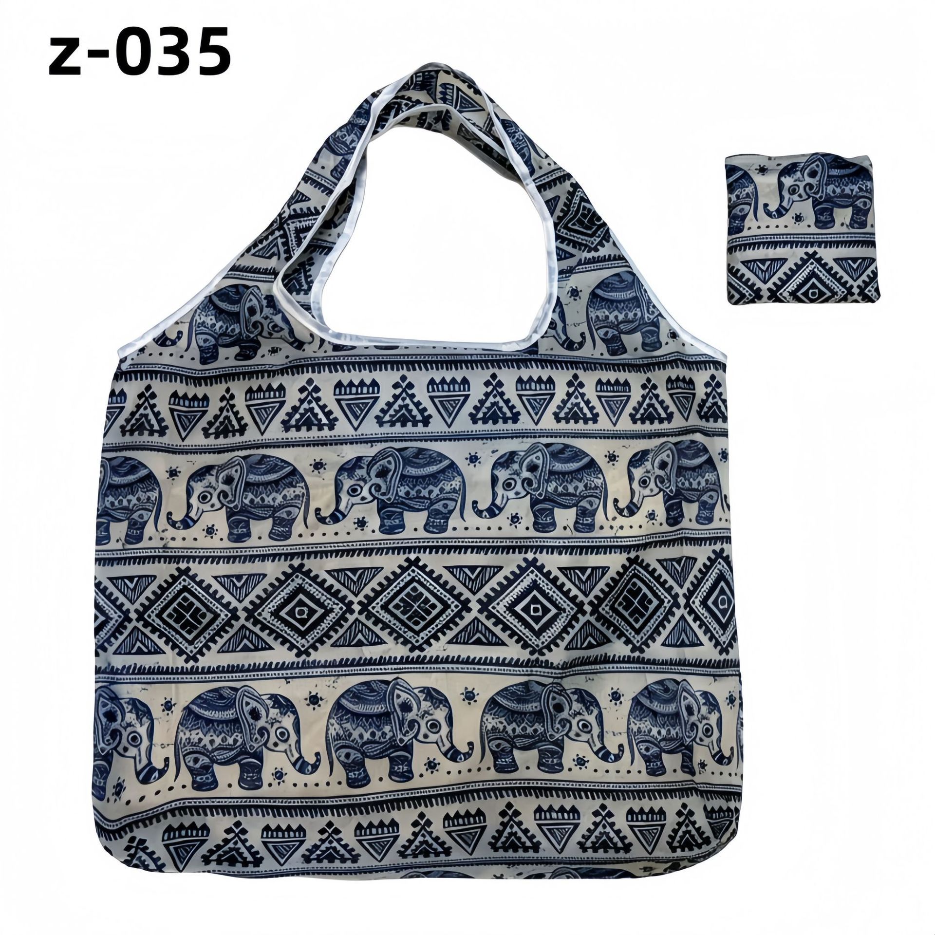 Foldable Polyester Shopping Bag Large Capacity Z-035
