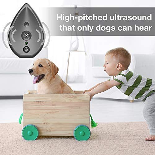 Automatic Ultrasonic Dog Bark Deterrent - Up to 50ft Range, Safe Frequency Conversion, Indoor Use(black) — image 3