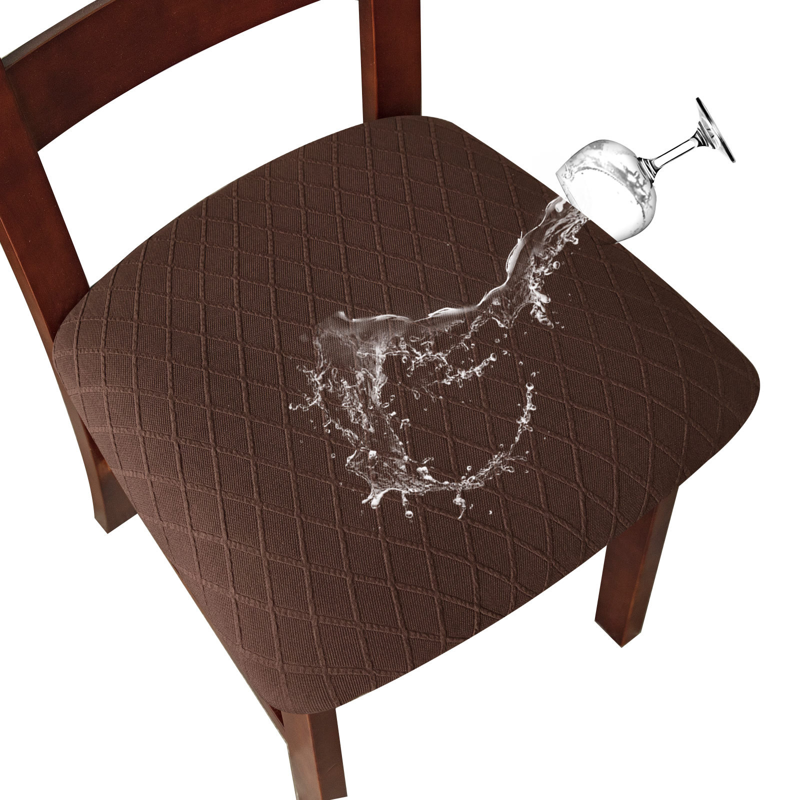 Coffee Brown Seat Covers - 6-Piece Set for Car Seats