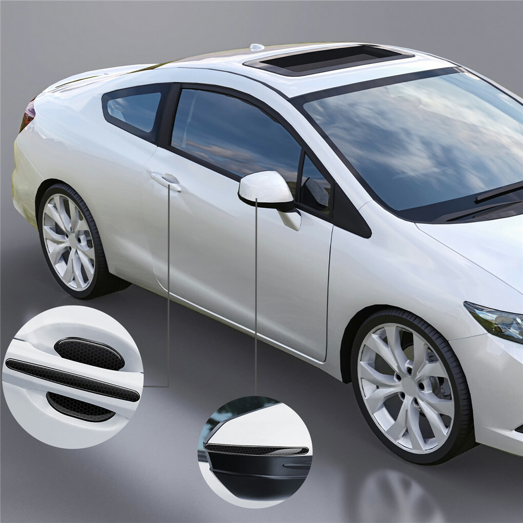 FIN 8PCS Universal Car Door Handle Cup Protector Anti-Scratches Cover Guard Film — image 4
