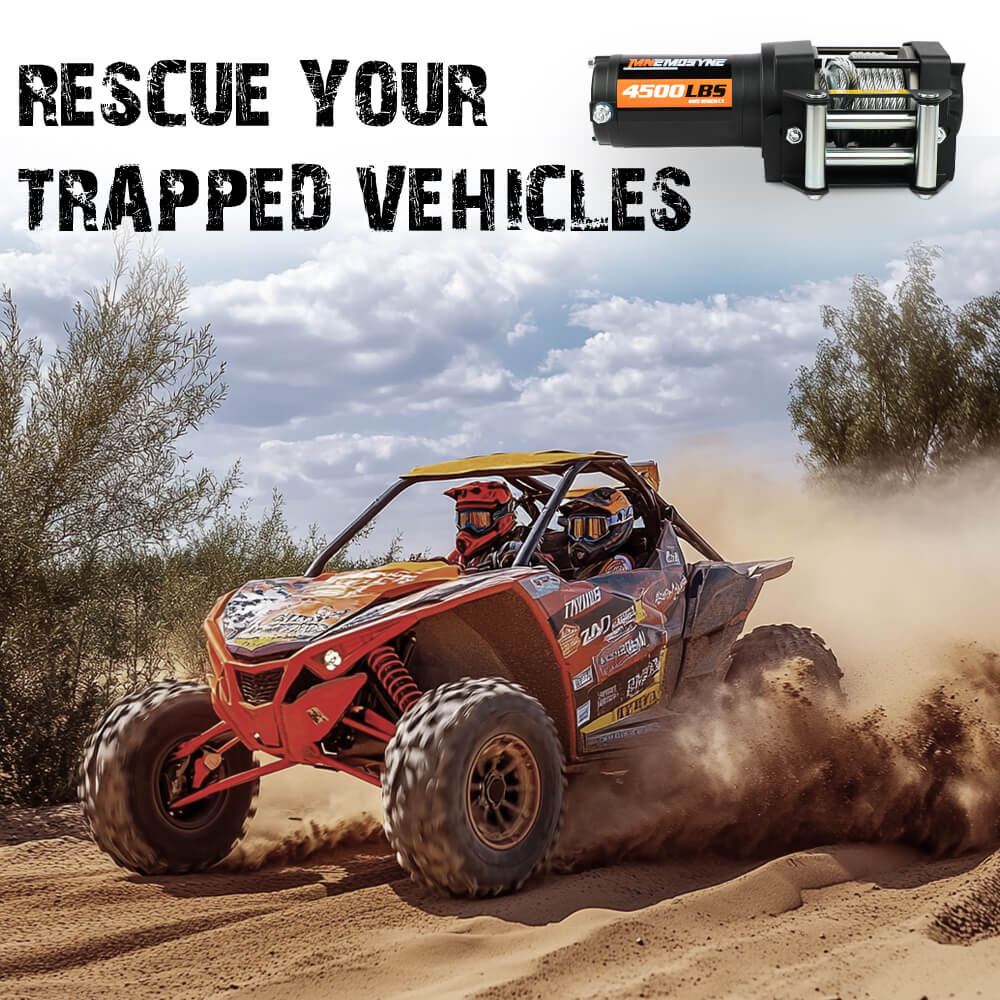 12V Electric Winch 4500LBS Winch Steel Cable Trailer Towing Remote ATV UTV β image 5