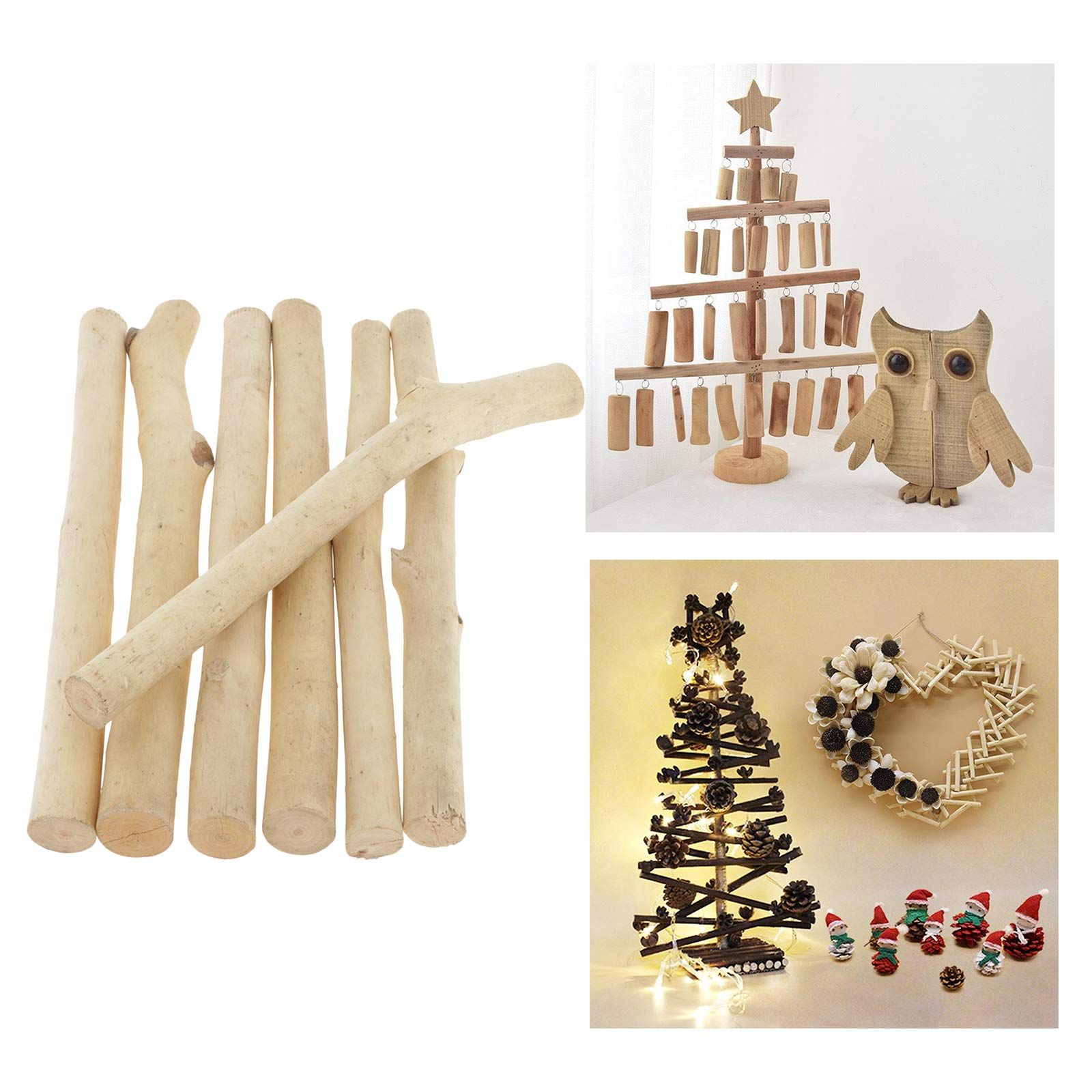 7Pcs Driftwood Natural Wooden Dried Tree Branches Wood Branches Real Plants Branch for DIY Arts Crafts Photo Props โ image 3