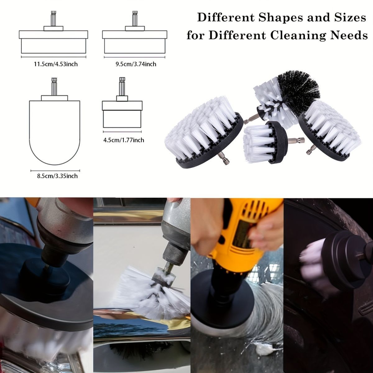 Car Detailing Brush Set Car Cleaning Kit Auto Detailing Supplies Car Interior - Black - Size 32 pieces โ image 6