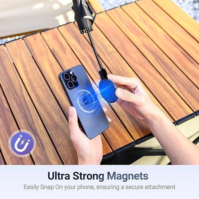 Pink Magnetic Phone Umbrella Sun Shade - Clear Outdoor Screen Visor, Anti-Glare Mini Parasol for iPhone — image 5