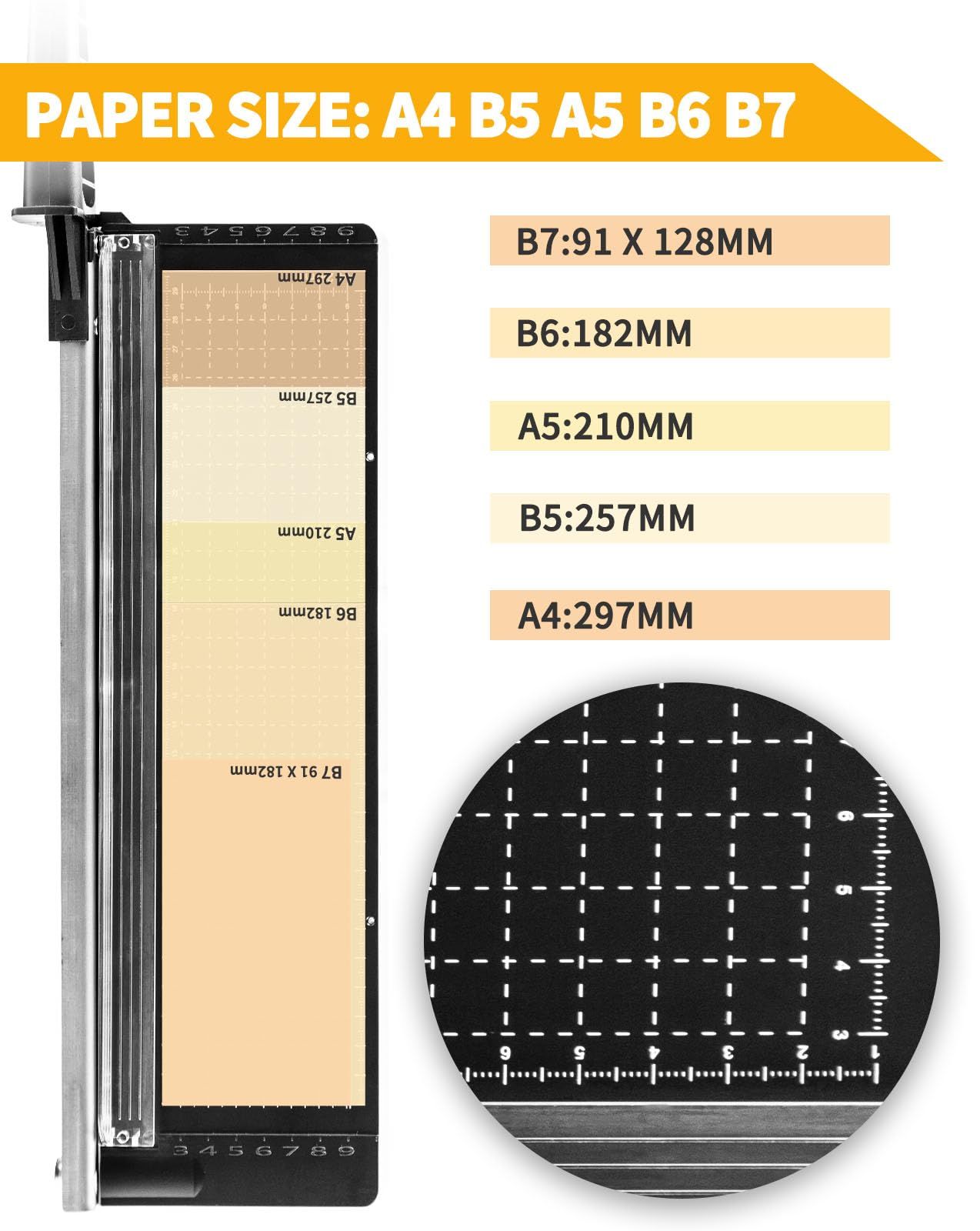 Guillotine Paper Cutter with Sheet Capacity, Heavy Duty Paper Cutter for, Paper Trimmer for Crafting, Classroom and Office โ image 2