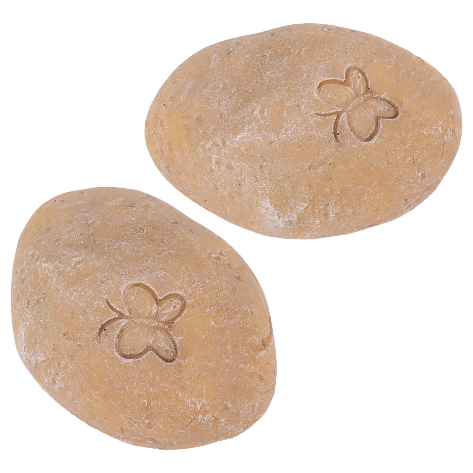 Pet Memorial Garden Stone DIY Butterfly Print Pet Cat Dog Grave Marker Resin Pet Memorial Gift Stone Sand Yellow — image 6