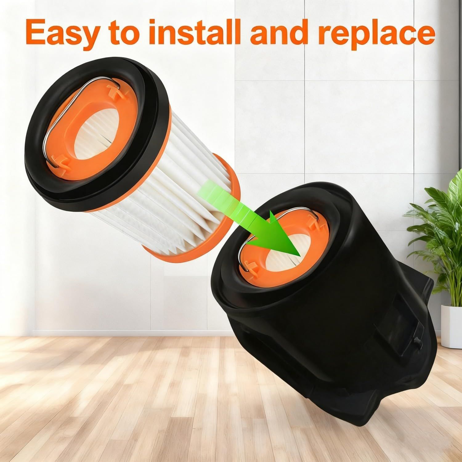 WV201 Wandvac ilter Replacement or Shark ION W1 S87 Cordless Handheld Vacuum WV200, WV201, WV205, WV220, WV221, WV250, WV251, UV200CCO. Part # XHWV200 Perect — image 6