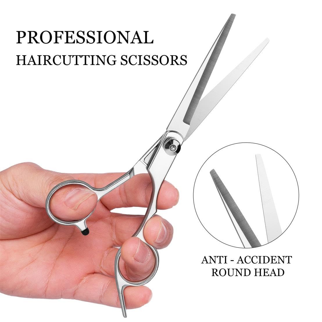 Hair Cutting Scissors-Hair Cutting and Hairdressing ScissorsStainless Steel Hair Cutting Hairdressing Shears for Barbers — image 2