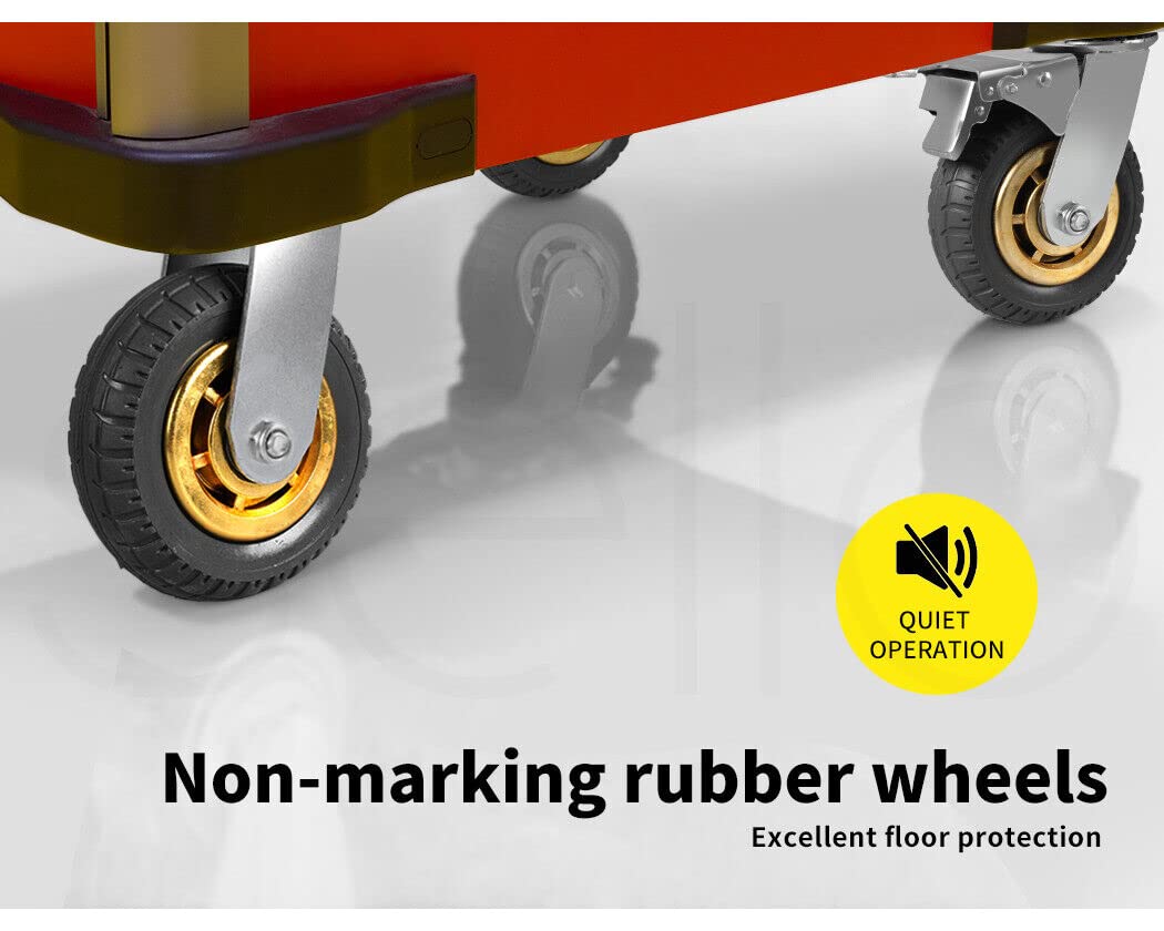 4X 6" / 150mm Heavy Duty Swivel Caster Wheels Castor 1000KG Load,2 with Brakes โ image 4