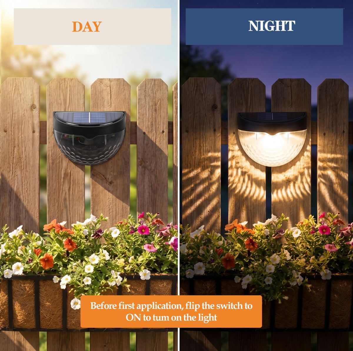 Raised Garden Bed Solar Lights Magnetic with Dusk to Dawn Sensors Wide Angle IPX4 Waterproof Solar Powered Lights Outdoor for Planter Raised Beds Garden Patio — image 4