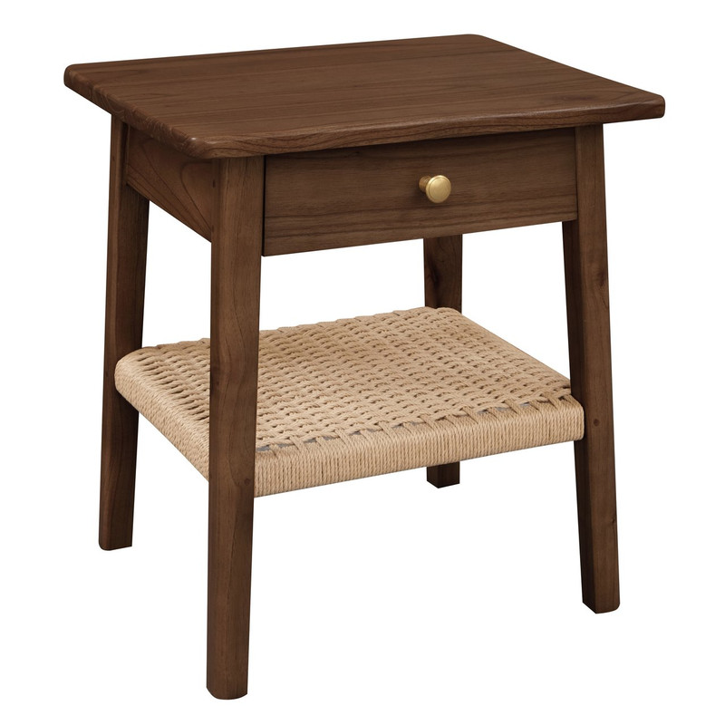 Kelly 1-Drawer Bedside Table (Walnut) โ image 2