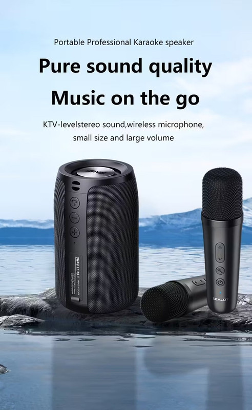Wireless Speaker with Dual Karaoke Microphones — image 5