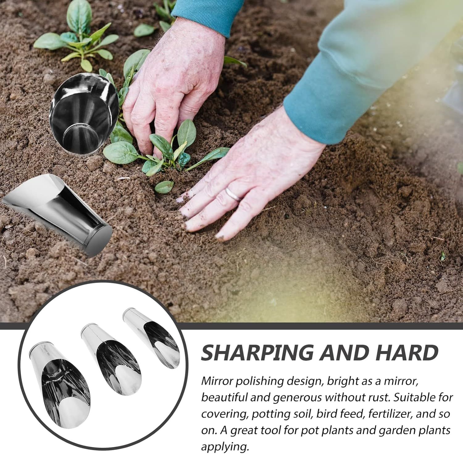 3 Piece Stainless Steel Bonsai Soil Stirrer Set โ image 4